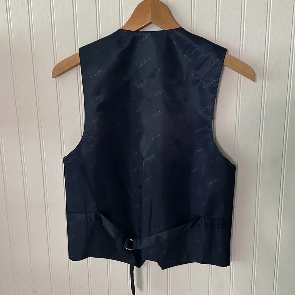 Tazio Navy Blue Jacket Blazer and Vest Like New sz 14